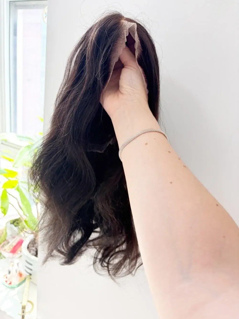NEW Women's Brown Long Straight Sew In Wig